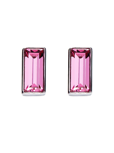 Square Shaped Crystal stud Earring