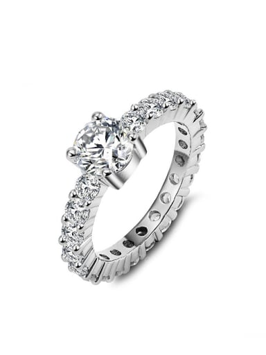 Fashion Shiny Cubic Zircon Ring