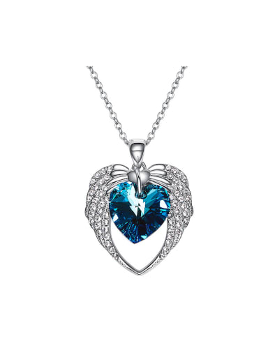 Fashion Heart shaped Swarovski Crystal Necklace