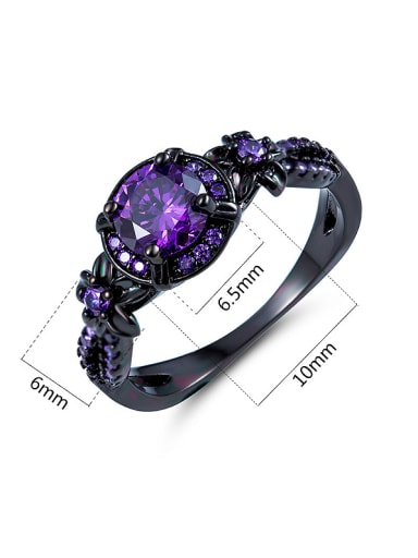 purple Zircon Ring