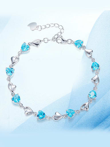 925 Silver Heart-shapedBracelet