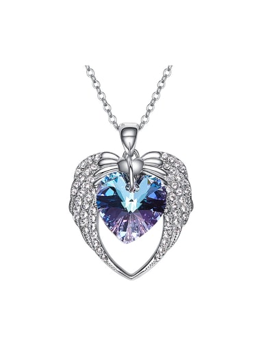 Fashion Heart shaped Swarovski Crystal Necklace