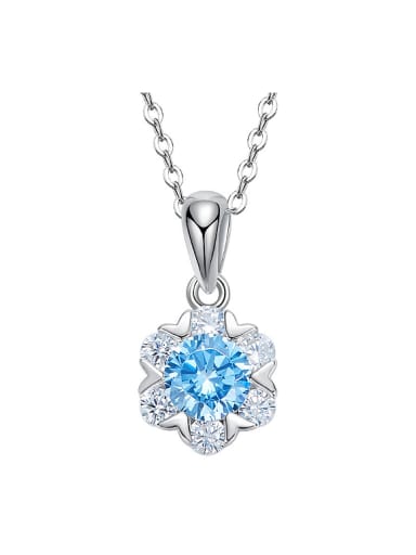 Fashion Shiny Cubic Zirconias 925 Silver Pendant