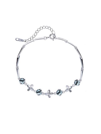 S925 Silver Clover-shaped Bracelet