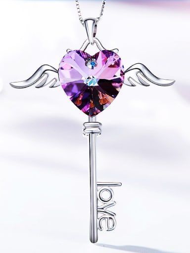 2018 S925 Silver Heart-shaped Pendant