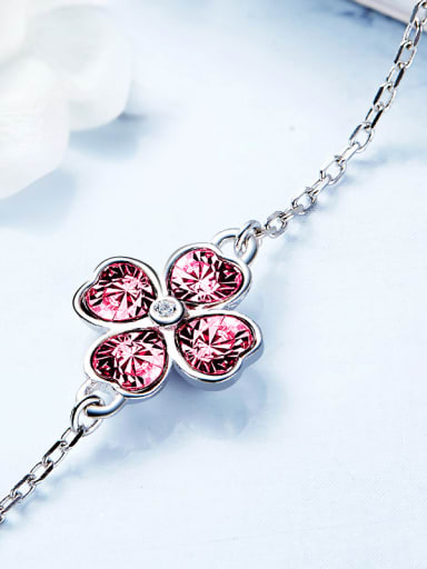 Clover-shaped S925 Silver Bracelet