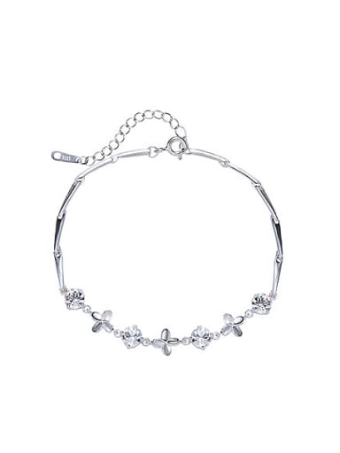 S925 Silver Clover-shaped Bracelet