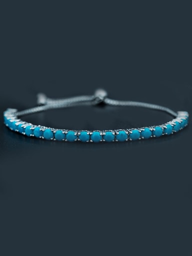 Blue Zircon Bracelet