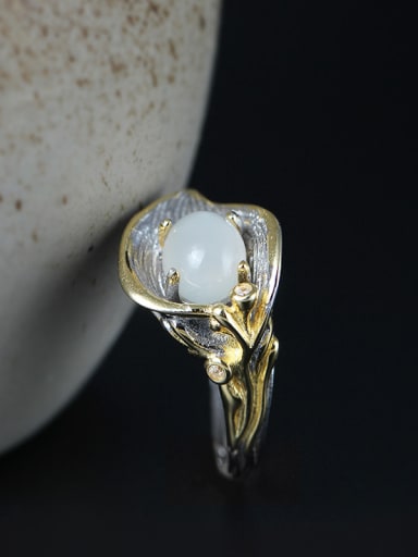 Retro Palace Moonlight  Calla Opening Ring