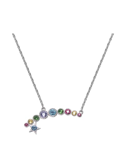 S925 Silver Colorful Necklace