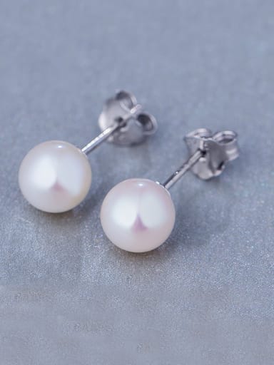 2018 925 Silver Pearl stud Earring