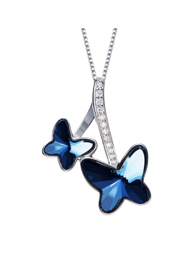 Butterfly-shaped S925 Silver Necklace