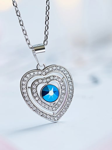 Heart-shaped Crystal Necklace