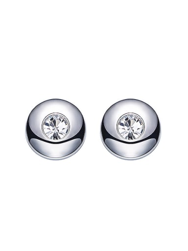 S925 Silver Round-shaped stud Earring