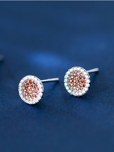 925 Sterling Silver Delicate Round Stud Earrings