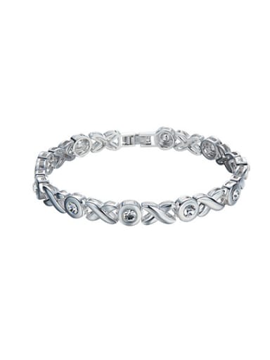 S925 Silver Crystal Bracelet