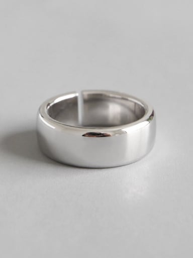 925 Sterling Silver With Silver Plated Fashion Round Rings