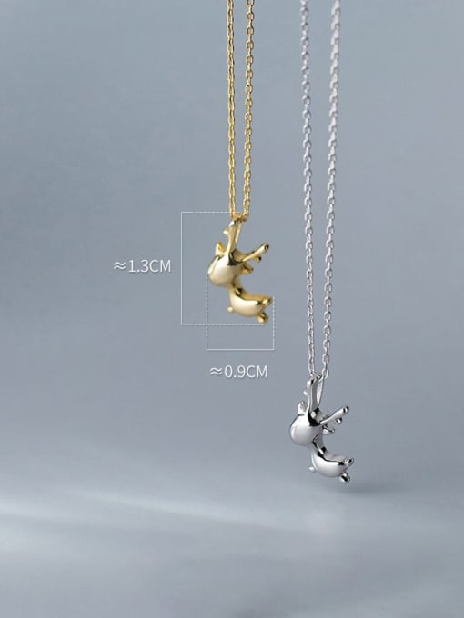 Chris 925 Sterling Silver With 18k Gold Plated Cute Animal Necklaces