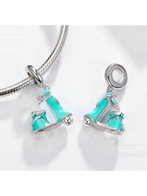 Maja 925 silver cute electric car charm