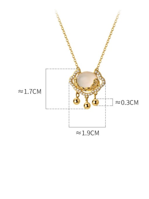 Chris 925 Sterling Silver With 18k Gold Plated Delicate Geometric Necklaces