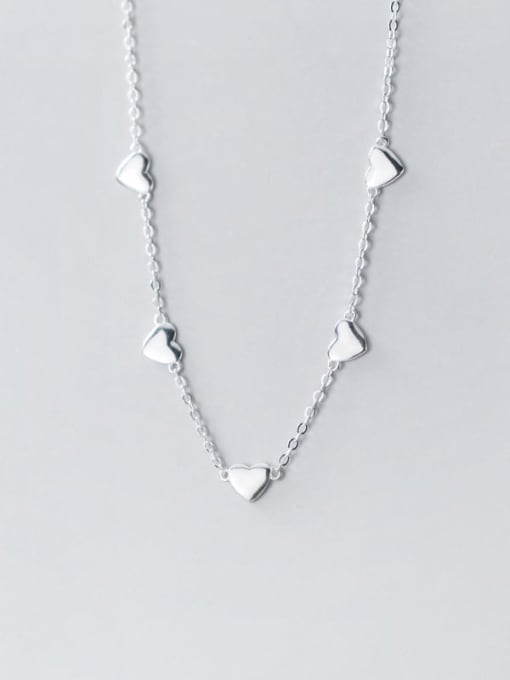 Chris 925 Sterling Silver With Heart Necklaces