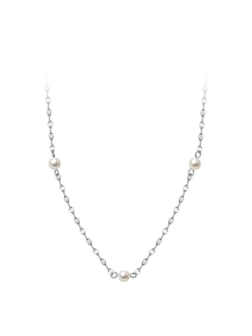 Chris 925 Sterling Silver With Freshwater Pearl Necklaces