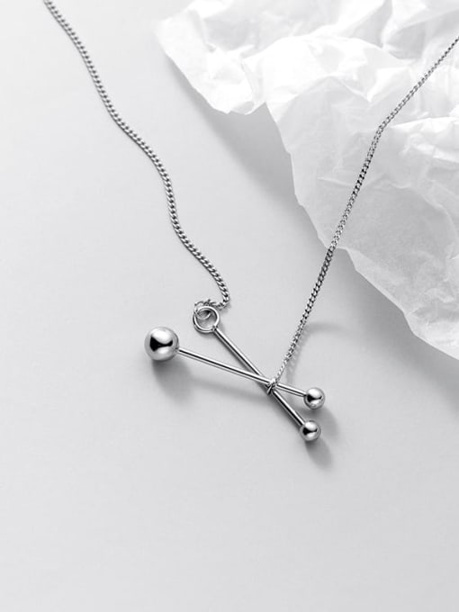 Chris 925 Sterling Silver With Geometric Necklaces