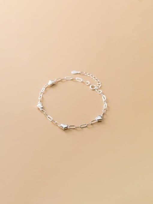 Chris 925 Sterling Silver With Heart Bracelets