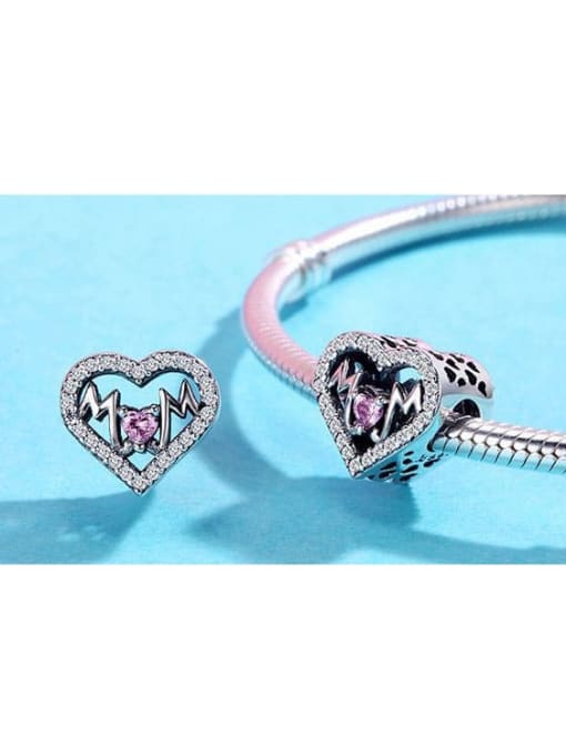 Maja 925 silver cute heart charm