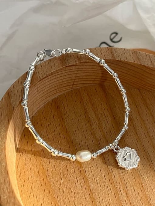 Chris 925 Sterling Silver With Freshwater Pearl Bracelets