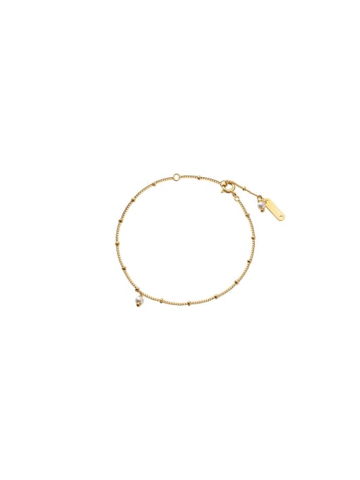 Chris 925 Sterling Silver With 18k Gold Plated Delicate Bracelets