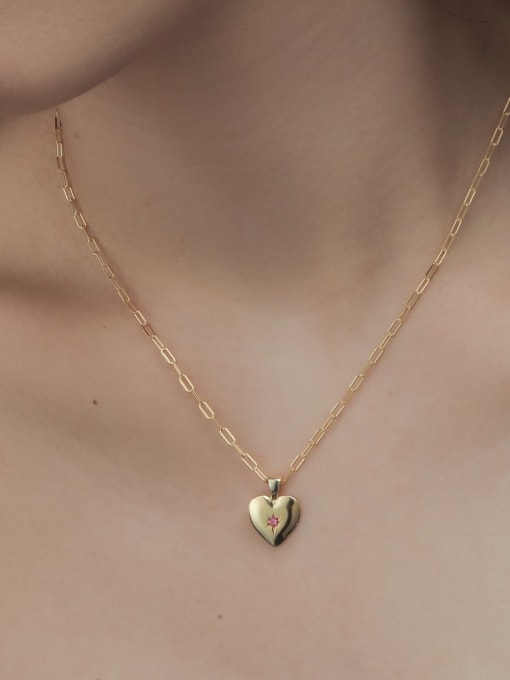 Arya 925 Sterling Silver With 18k Gold Plated Personalized Heart Necklaces