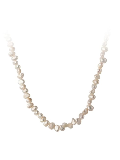 Chris 925 Sterling Silver With  Freshwater Pearl Necklaces