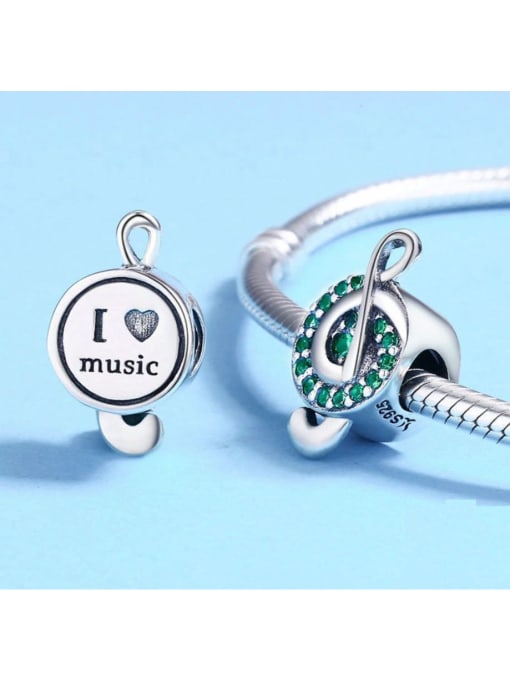 Maja 925 silver cute music symbol charm