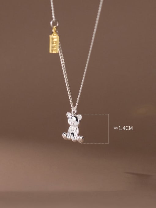 Chris 925 Sterling Silver With 18k Gold Plated Cute Animal Necklaces