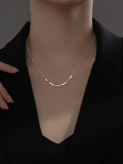 Chris 925 Sterling Silver With Geometric Necklaces