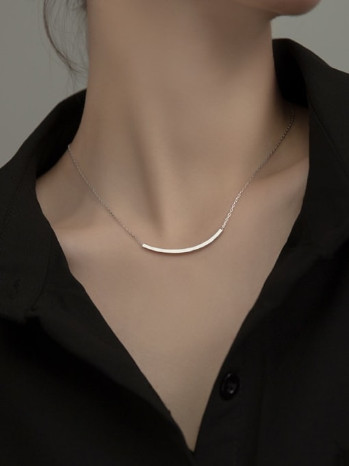 Chris 925 Sterling Silver With Geometric Necklaces