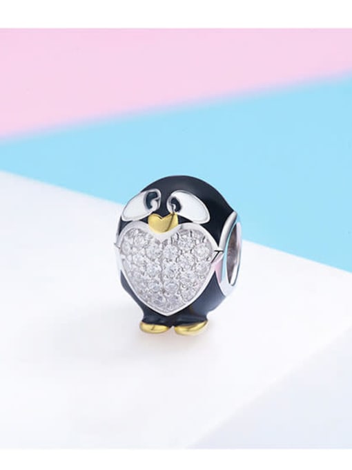 Maja 925 silver cute penguin charm