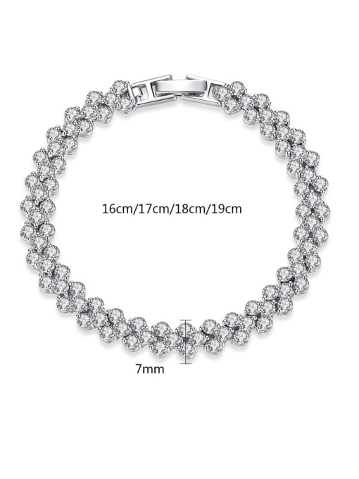 One Next AAA+ Cubic Zircon,Tennis round deluxe Bracelet