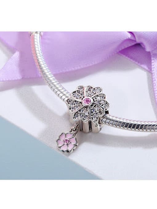 Maja 925 silver romantic flower charm