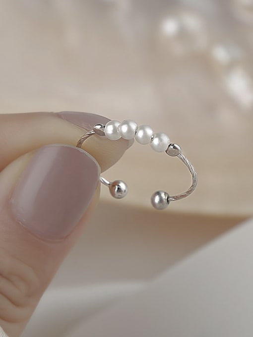 Chris 925 Sterling Silver With Freshwater Pearl Rings