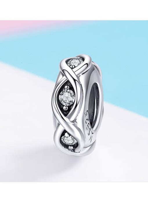 Maja 925 silver artificial zircon charm