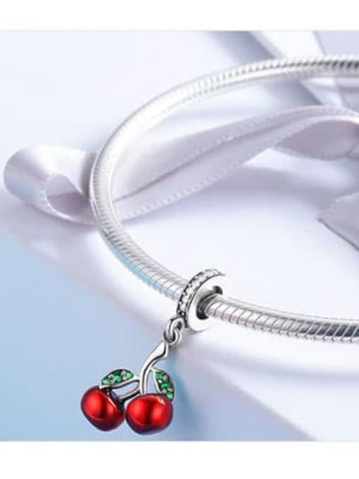 Maja 925 Silver Summer Cherry charm