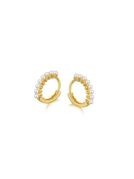 Arya 925 Sterling Silver With 18k Gold Plated Delicate Geometric Earrings