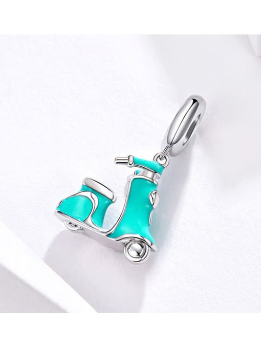 Maja 925 silver cute electric car charm