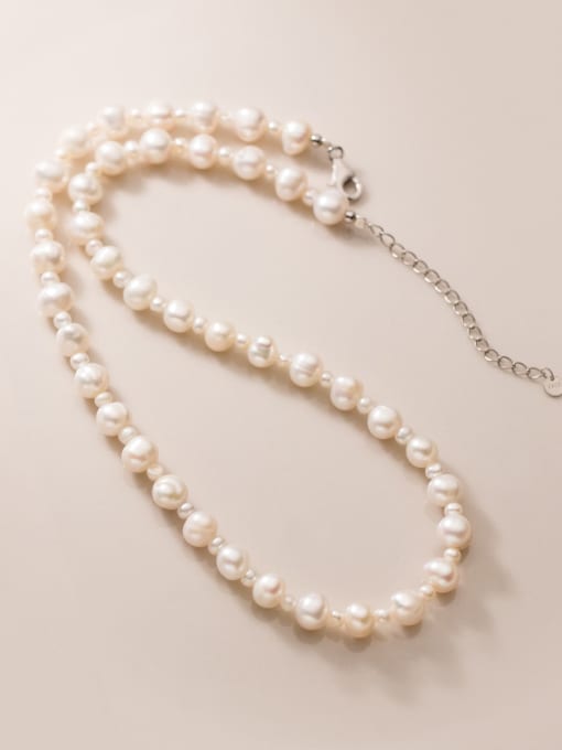 Chris 925 Sterling Silver With Freshwater Pearl Necklaces