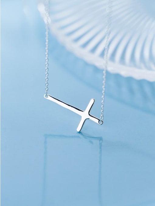 Chris 925 Sterling Silver With Cross Necklaces