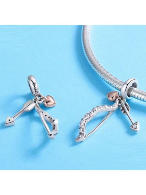 Maja 925 Silver Love Bow and Arrow charm