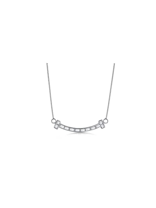 Arya 925 Sterling Silver With 18k Gold Plated Delicate smiley Necklaces