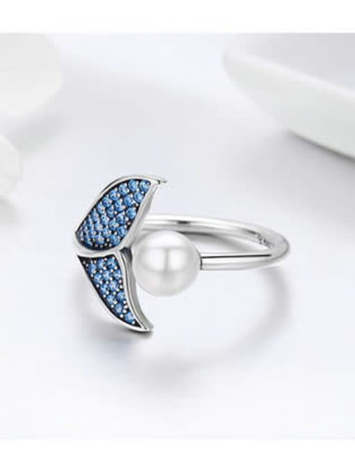 One Next 925 Silver  Free Size Ring